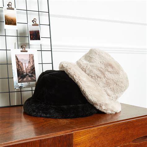 louis vuitton fur bucket hat